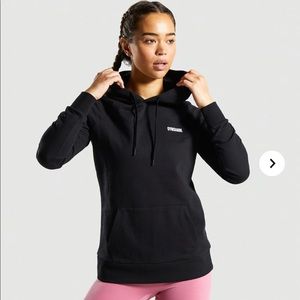 Womens black training hoodie